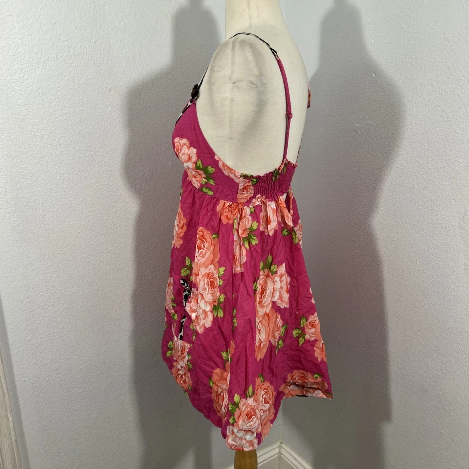 Betsey Johnson Slip Dress Womens M Floral Babydoll Fairy Y2K 90s - Image 3 of 4