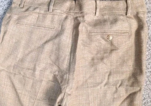 Pantalones cortos Ralph Lauren de lana de seda con etiqueta negra para mujer 6 pantalones cortos tostados Foto 3 de 4