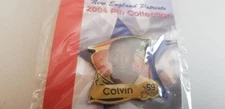 Globe New England Patriots 2004 Pin Collection #59 Rosevelt Colvin NEW SEALED.
