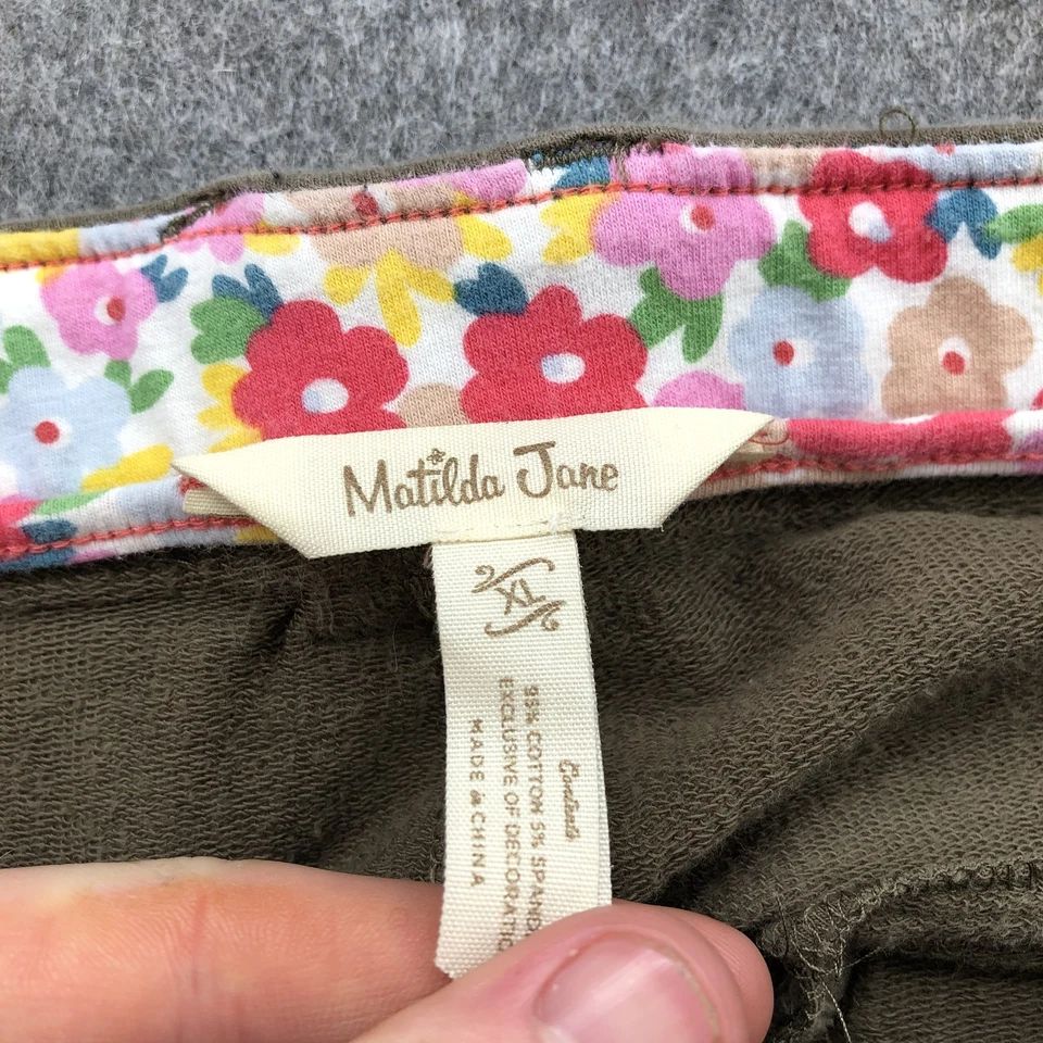 Pantalones para mujer Matilda Jane XL florales bordados pierna recta elásticos informales Foto 4 de 4