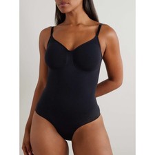 Skims Seamless Sculpt Brief Bodysuit - Onyx Size L/XL