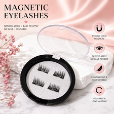Magnetic Eyelashes with Case Reusable No Glue...