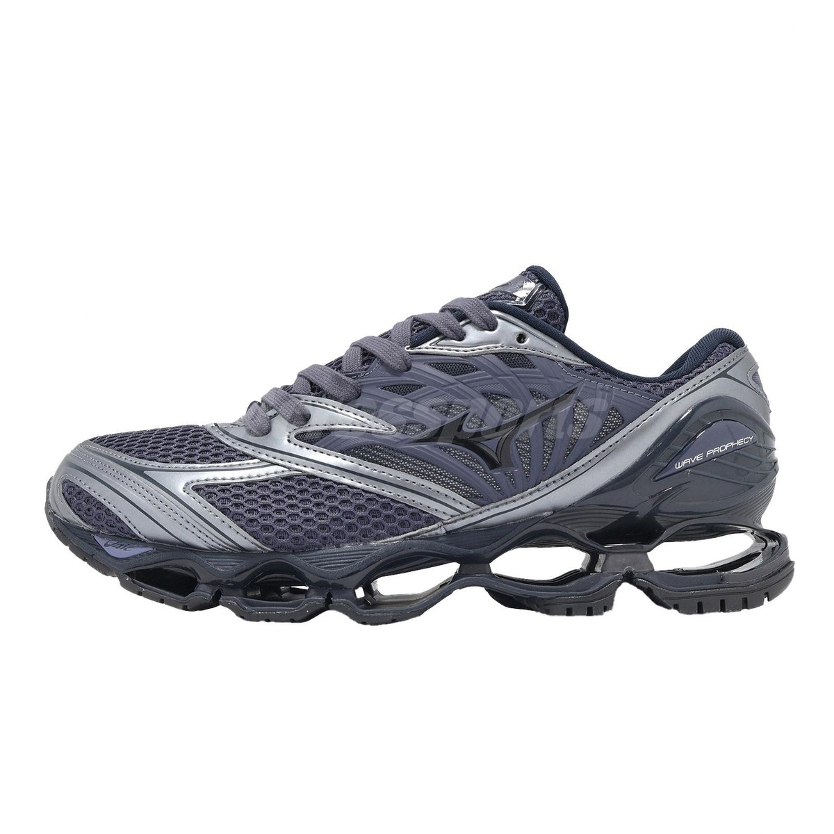 Mizuno Wave Prophecy LS Navy Silver Men Unisex Casual Shoes