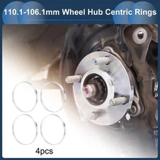 OD 110.1mm to ID 106.1mm Car Wheel Hub Centric Rings Aluminium Alloy 4 Pcs