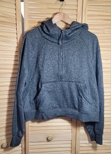 Lululemon Scuba Oversized 1/2 Zip Preloved Black Sparkle Size Xl/XXL