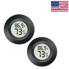 2 Pack Digital Hygrometer Thermometer for Optimal Indoor/Outdoor Conditions