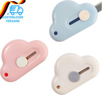 3 Pcs Mini Box Cutter, Cloud Utility Messer, Einziehbarer BrieföFfner, Tragbar K