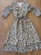 Loft Summer Workwear Animal Print Dress, Sz XS