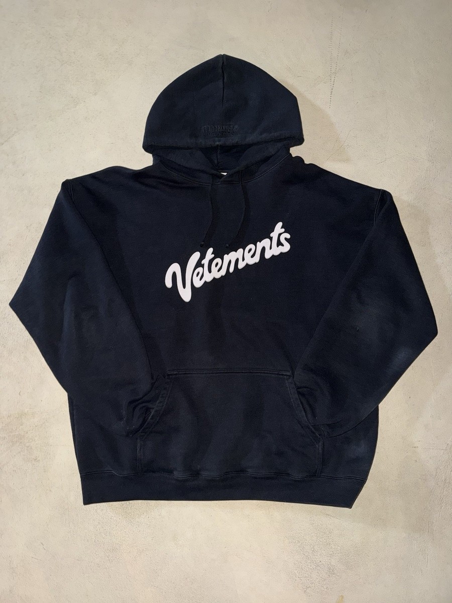 VETEMENTS Sweet Logo Hoodie Black - Size M | eBay