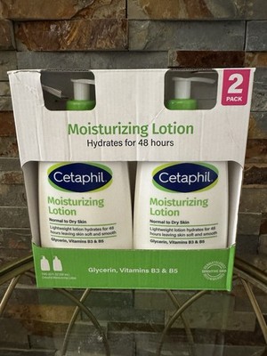 2 Pack Cetaphil Moisturing Lotion Normal to Dry Skin 20 fl oz Each