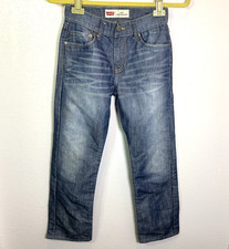 Levi's 514 Jeans Youth 14R Blue Med Wash Slim Straight Stretch Denim Size 27x27