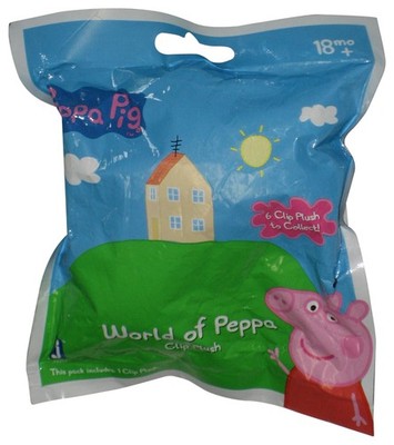 World of Peppa Pig Jazwares Mystery Blind Clip-On Plush Toy - (1 Random Characte