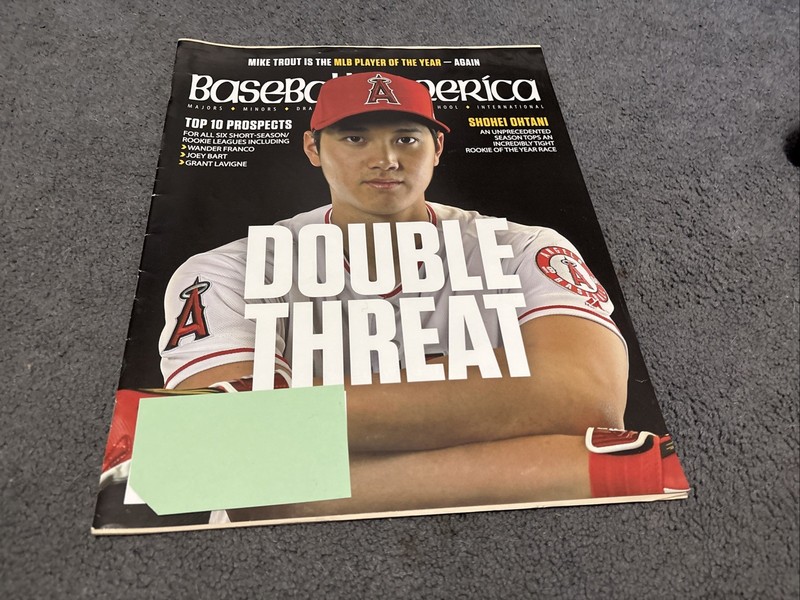 Shohei Ohtani 2018 Baseball America #1823/181002  'Double Threat' Rookie Year RC