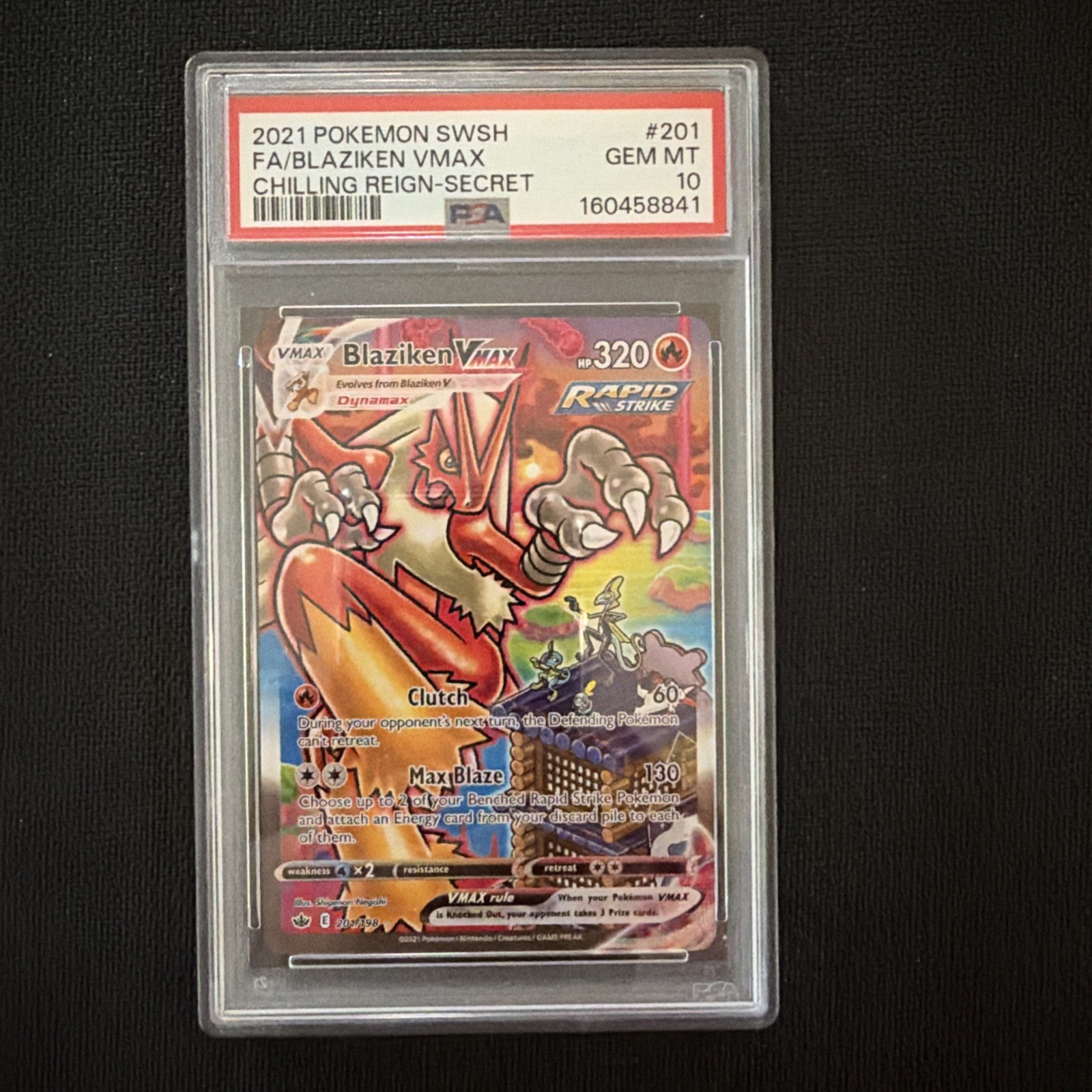 Blaziken VMAX (Alternate Art Secret) 201/198 Swsh06: Sword & Shield -...
