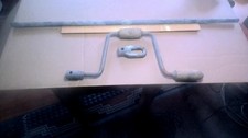 Fanner Awning Hrdwr. 3 pc steel hand crank wood handle 30" extension antique old