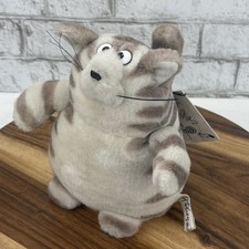 Vintage Friskycat Russ B Kliban Design Gray White 8" Plush Toy w/ Tag