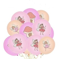 Fairy x10 Balloons Birthday Party Decorations Boys Girls Latex Fairies