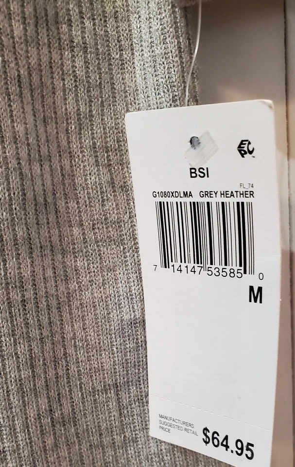 Camisa de dormir de manga larga para mujer Gap GapBody Henley Dorm - gris talla mediana Foto 3 de 4