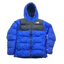 North Face Blue 550 Puffer Down Youth/junior 10/12 Jacket Used