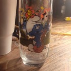Smurfs Clear Glass Drinking Tumbler 300ml Decorated Cartoon Print Kids — photo 1