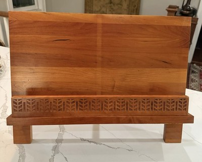 Vintage Arts & Crafts Cherry Wood Book Stand or Lectern Frank Lloyd Wright Style