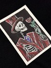 ACEO Art - Skeleton Groom, Dark Art, Goth, Horror - Acrylic 2.5x3.5 by M.A.R — photo 2