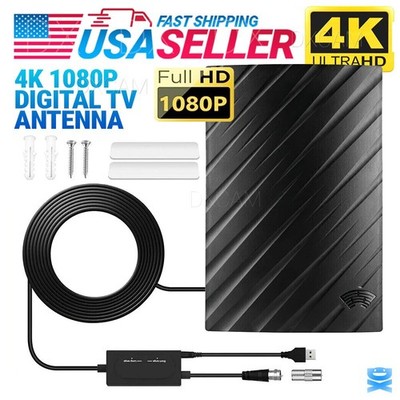 5600 Miles Digital TV Antenna 4K 1080P Long Range HDTV Amplified Outdoor Indoor