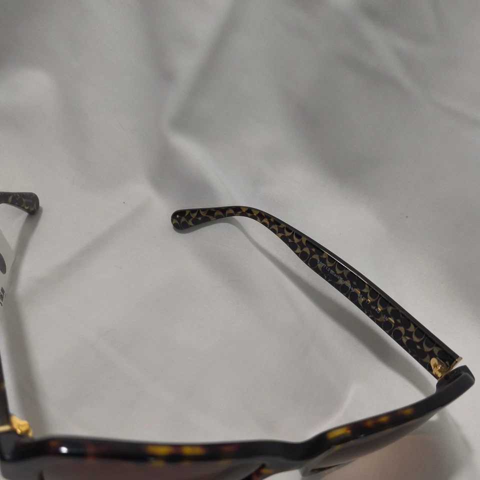 Gafas de sol Coach L1010 HC 8232 550713 marco de plástico tortuga oscuro solo marrón Foto 3 de 4