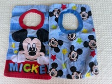 Disney Jr Mickey Mouse 2 pk Cloth Toddler Bibs 6M