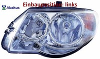 Abakus 433-1105L-LD-EM Hauptscheinwerfer Links Scheinwerfer FüR Chrysler