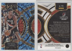 2023-24 Select Premier Level Light Blue Disco Prizm /99 Toumani Camara Rookie RC
