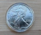1991 Uncirculated American Silver Eagle 1 Oz .999 Fine Silver
