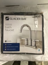 Glacier Bay Dorind 4" Centerset Double Handle High-Arc Bathroom Faucet in Chrome