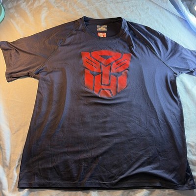 Under Armour Transformers Shirt Mens XL Blue Autobots Alter Ego Heat Gear