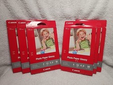 Lot of 6 CANON Photo Paper GLOSSY 4" X 6" 50 Sheets Each GP-701- NEW