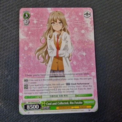 Weiss Schwarz Rascal Does Not Dream of Bunny Girl Senpai SBY/W64-032R R Rio Futa