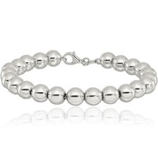 925 Sterling Silver 8mm Ball Chain Bracelet