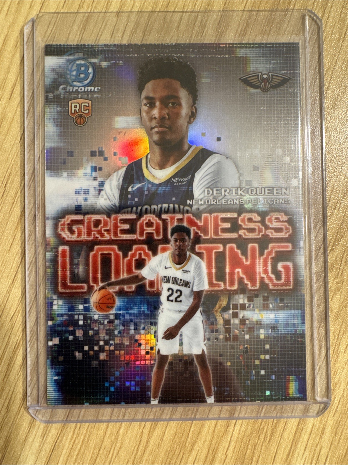2025-26 Bowman Chrome Greatness Loading Refractor Derik Queen RC #GL-13