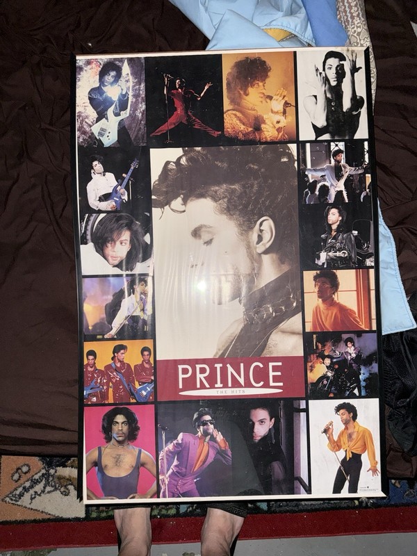 Prince Poster The Hits Face Shots Rare  24/36