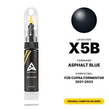 Lackstift F&uuml;r Cupra Formentor X5B Asphalt Blue Set Original Auto Lack Farbe