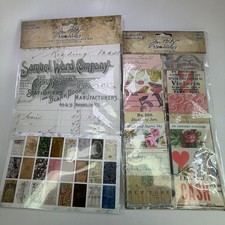 Tim Holtz idea-ology Backdrops Vol 1 TH94117  Collage Strips TH94367 Lot of 2