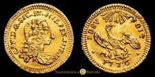  Carlo III di Borbone 3 DUCADOS (ONCIA) (4.42 Gg) 1736 Sicilia Vti-71 EBC+