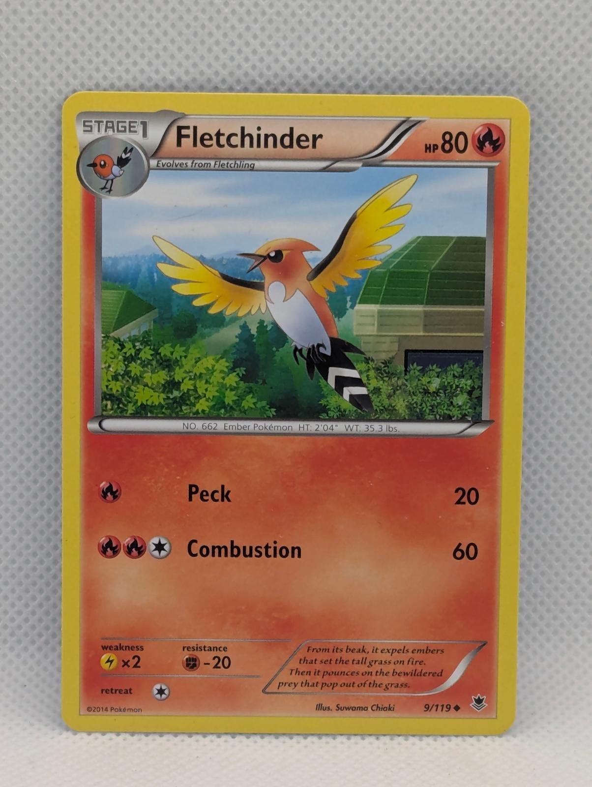 FLETCHINDER 9/119 UC PHANTOM FORCES POKEMON NEAR MINT FLETCHINDER