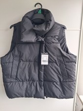 Womens Go.G.G black puffer jacket short sleeve /Gillet Size M