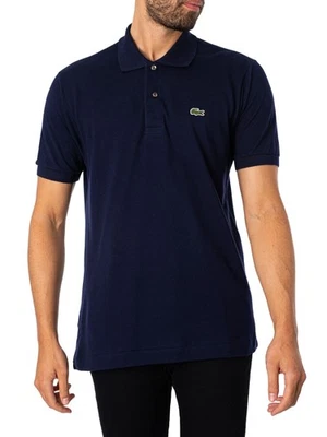 Lacoste Pour des hommes Logo Polo Shirt, Bleu - Photo 1/4