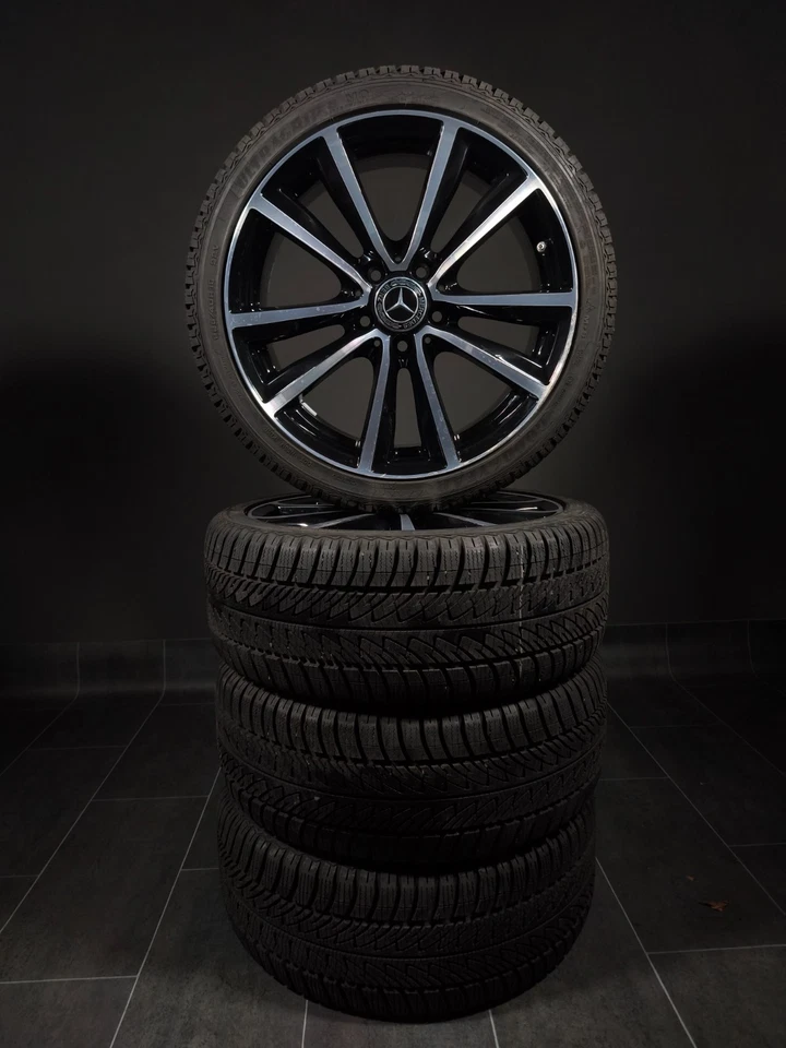 4 Winterräder 225/40R18 Mercedes A B CLA Klasse W176 W246 18 " Alufelgen - Bild 2 von 4