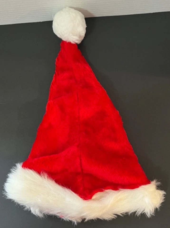 Santa Claus Christmas Suit Costume Belt Hat Beard Hair Boot Covers Pants Smock - Image 3 of 4