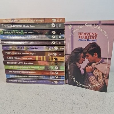First Love From Silhouette Paperbacks x14 Bundle Lot Vintage 1980s Teen Romance
