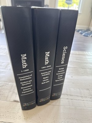Advantage Math & Science Encyclopedia 3 Vol HC Set Statistics Algebra Biology
