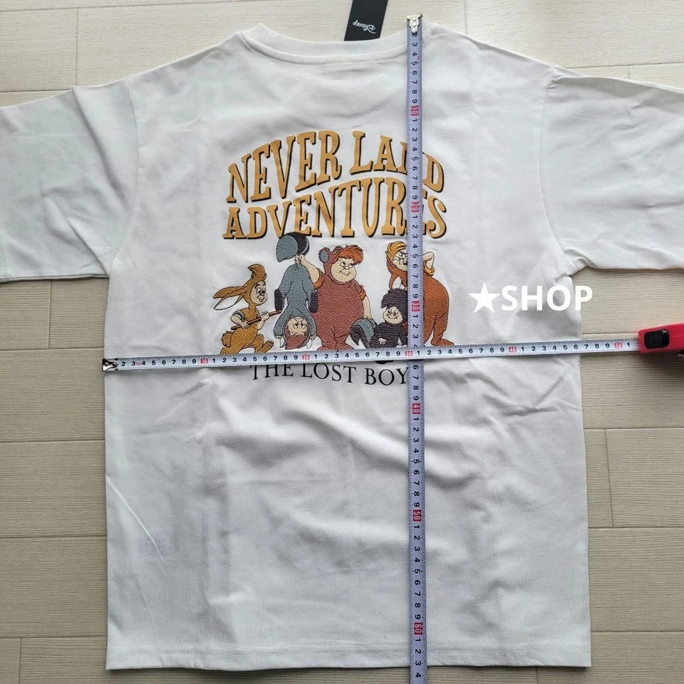 Disney Peter Pan Lost Kids Lost Boys Embroidered Short Sleeve T-Shirt M - Image 3 of 4